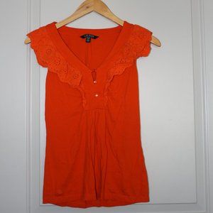 Orange RL Blouse